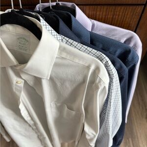 5 Brooks Brothers Milano fit dress shirts